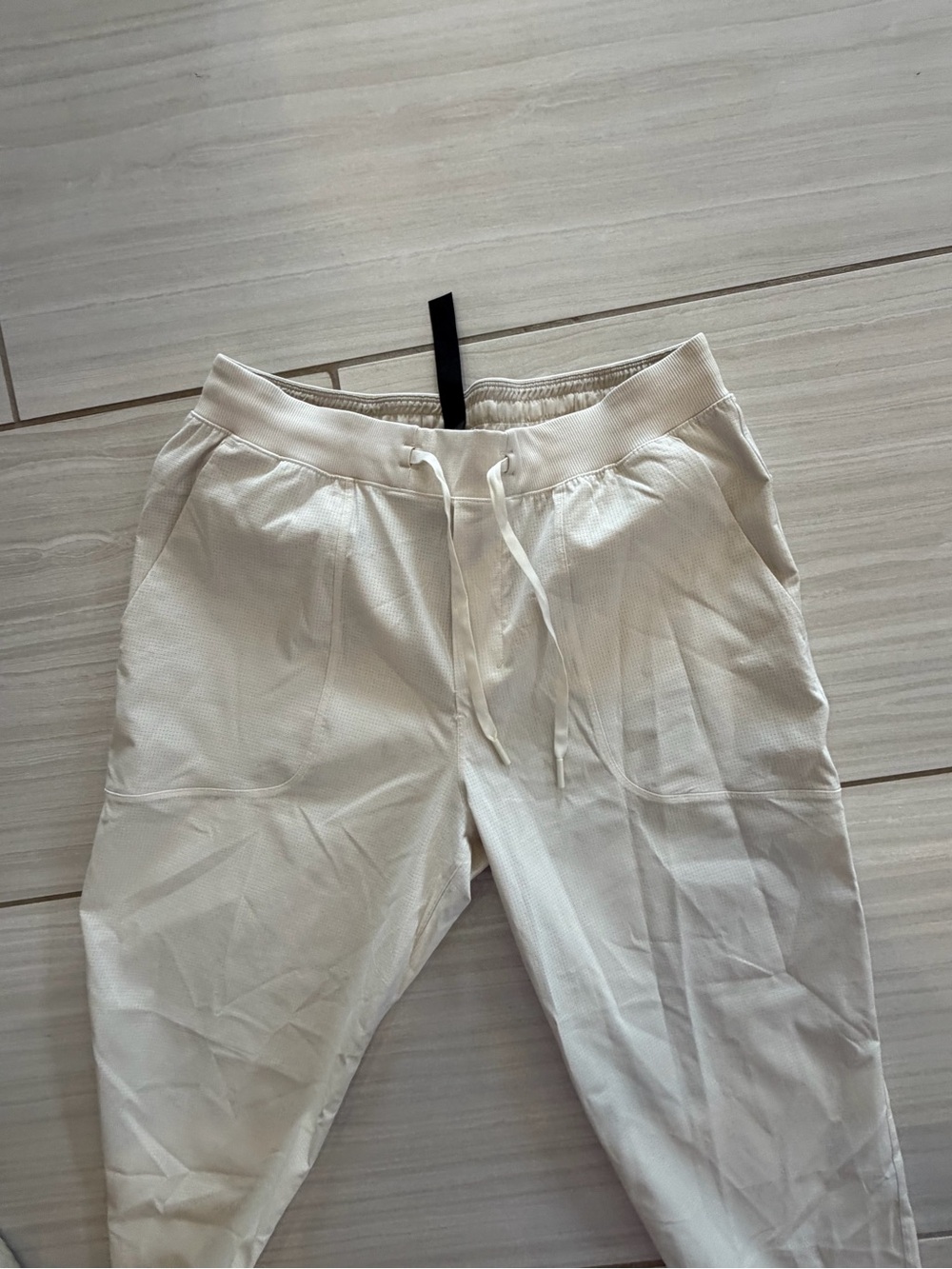 lululemon athletica White Drawstring Joggers